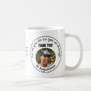 Mug Héros de la santé Merci Photo personnalisée