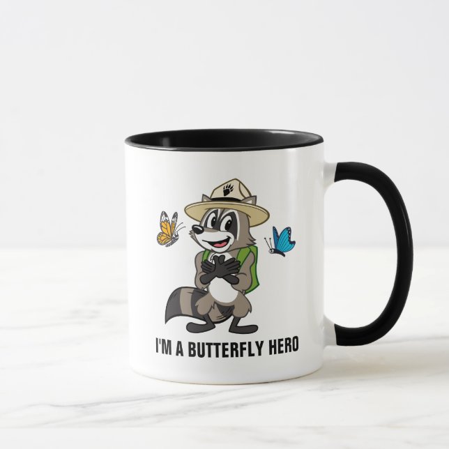 Mug Héros de papillon de Rick | de garde forestière - (Droite)