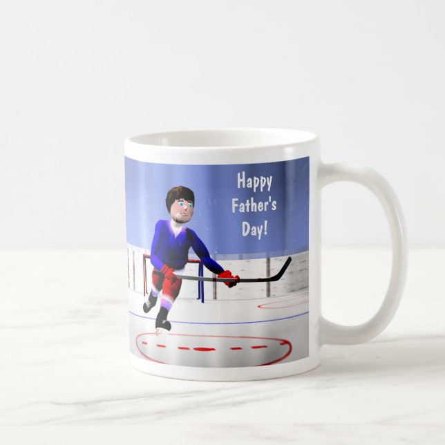 Mug Heures supplémentaires de hockey sur fête des père (Droite)