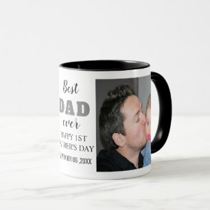 Mug Heureuse 1ère Fête des pères 20XX Meilleur papa ph