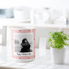 Mug Heureuse Sainte-Valentin | Coeur rose et rouge | C