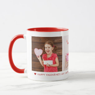 Mug Heureuse Sainte-Valentin Daddy 3 Photo personnalis