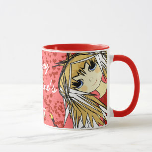 Mug Heureuse Sainte-Valentin-fille mignonne