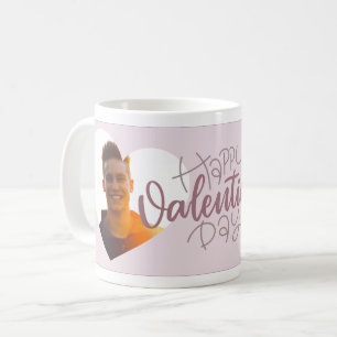 Mug Heureuse Sainte-Valentin multicoeur rose