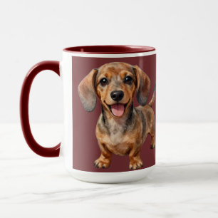 Mug Heureux chiot teckel