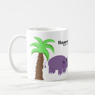 Mug Heureux comme un Hippopotame