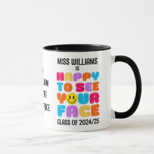 Mug HEUREUX DE VOIR VOTRE professeur de classe de visa
