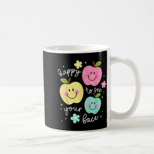 Mug Heureux de voir votre visage Groovy Apple Smile Fa
