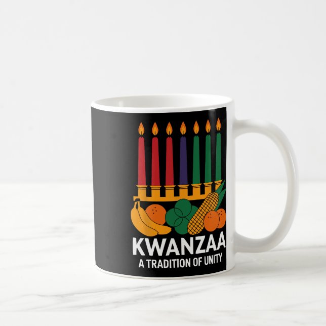 Mug Heureux Kwanzaa bougies Afrique Fête Afrique Améri (Droite)