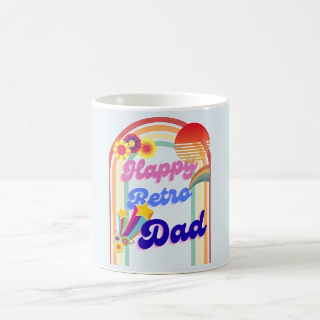 Mug Heureux papa rétro (Centre)