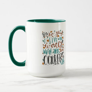 Mug Heureux qu'il y ait des citations d'octobre