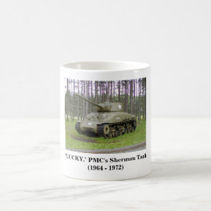 Mug + "Heureux, Sherman Tank de PMC