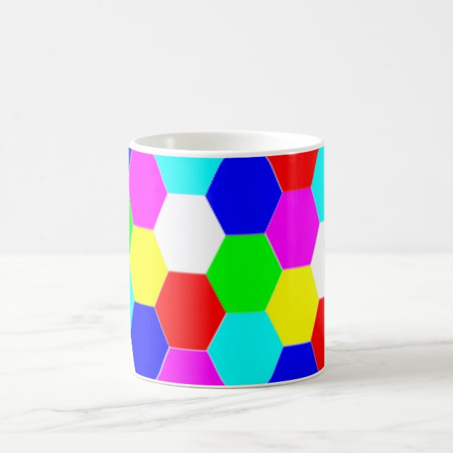 MUG HEXAGONS COLORÉS (Centre)