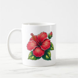 Mug Hibiscus fleur classique céramique