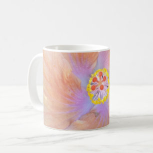 Mug Hibiscus fleur tropicale rose or mignon été