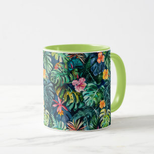 Mug Hibiscus Monstera Jungle