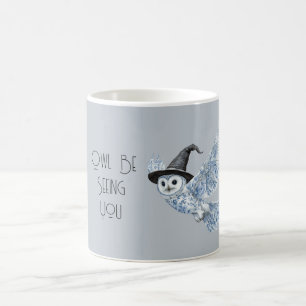 Mug Hibou Bleu Vous Verra Halloween