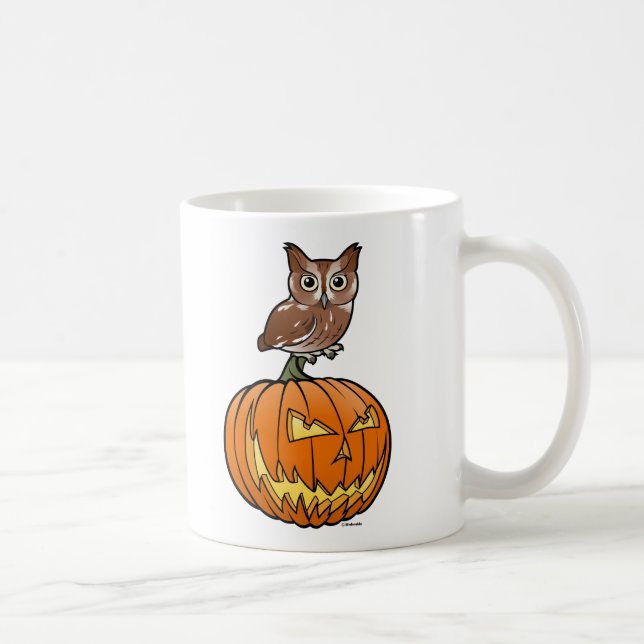 Mug Hibou de cri strident oriental de Halloween (Droite)