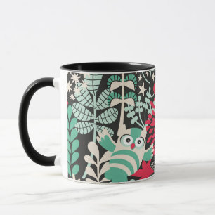 Mug Hibou de la forêt fantaisiste