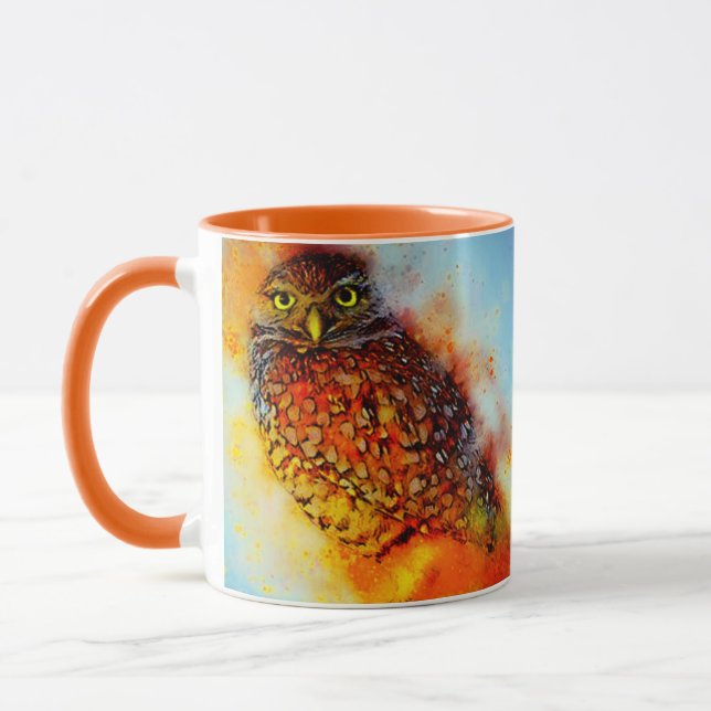 Mug Hibou éclaboussé (Gauche)