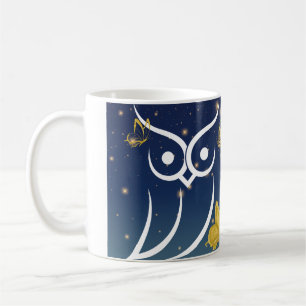 Mug Hibou et papillons