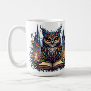 Mug Hibou livresque magique