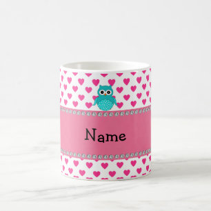 Mug Hibou mignon nommé personnalisé
