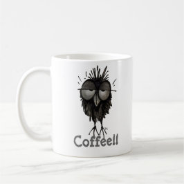 Mug Hibou somnolent mignon et drôle fait sur commande