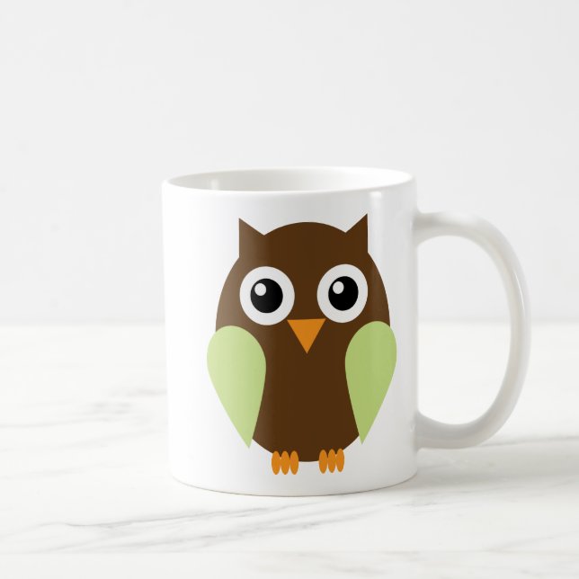 Mug Hibou vert (Droite)
