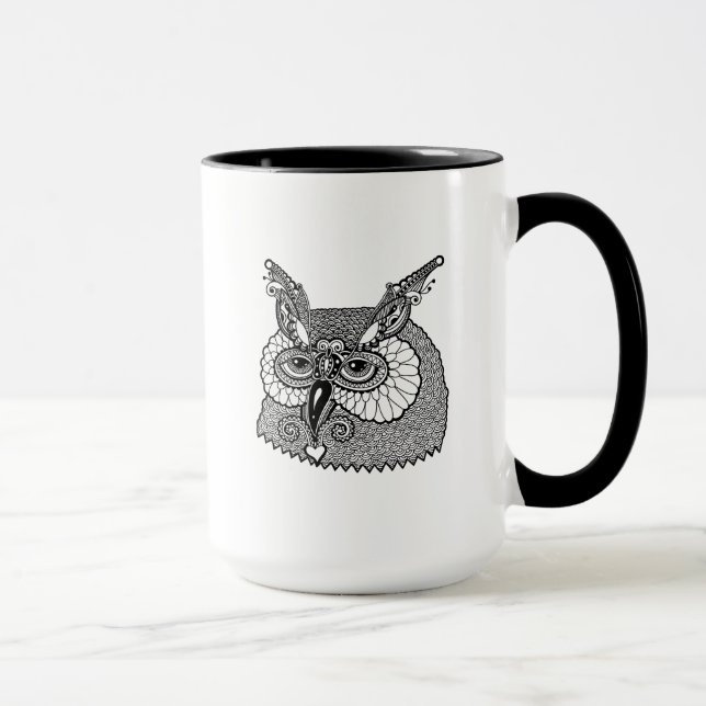 Mug Hibou Zendoodle principal (Droite)