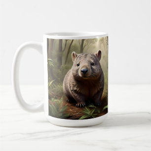 Mug "Hidden in the Bush : An Aussie Wombat in the Wild