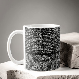 Mug Hiéroglyphe Ancien Égypte Langue Texte Gravé