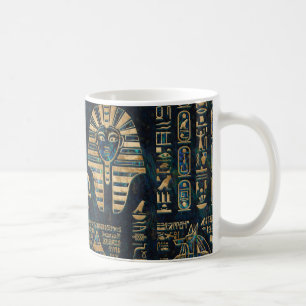 Mug Hiéroglyphes et divinités égyptiens - ormeau et