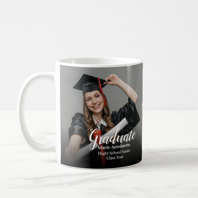 Mug High School Graduate Modern Graduation (Gauche)