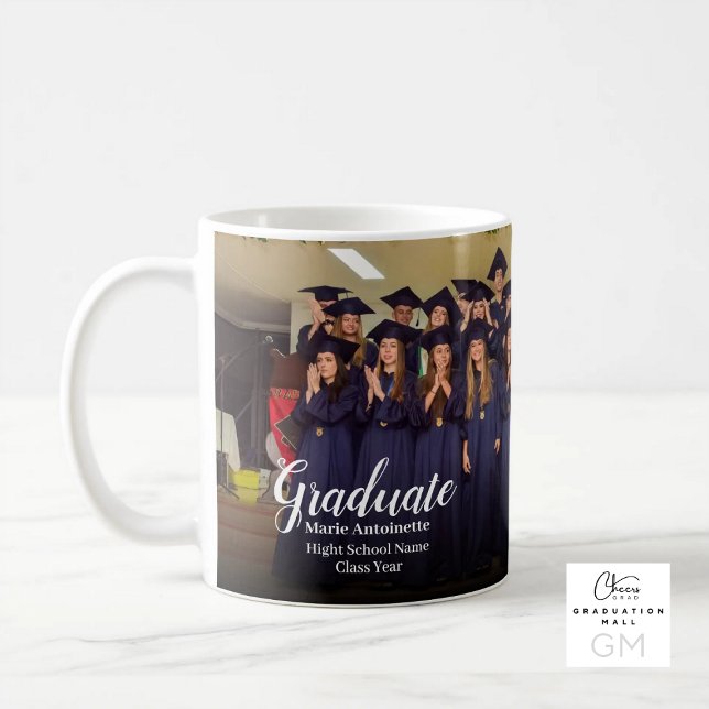 Mug High School Group Class Photo Graduation (High School Group Class Photo Graduation Coffee Mug)