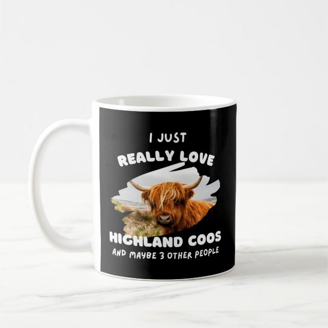 Mug Highland Bovins poilus Vaches écossaises Écossaise (Gauche)