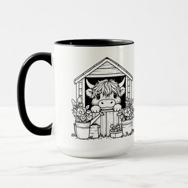 Mug Highland Cow (Gauche)