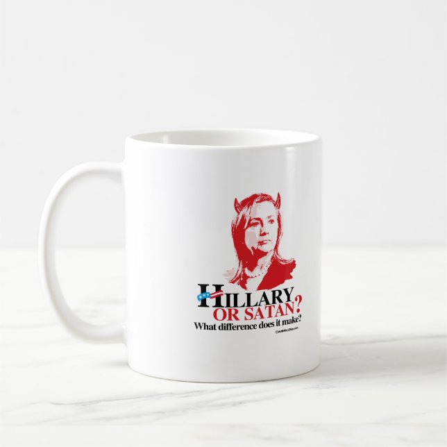 Mug Hillary ou Satan - quelle différence (Gauche)