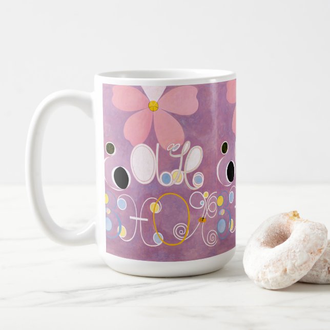 Mug Hilma af Klint - Les dix plus grands n° 5 (Avec donut)