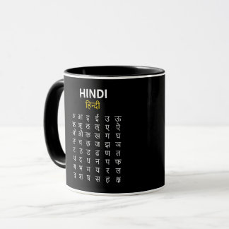 Mug Hindi Alphabet अ–क्ष Devanagari Script
