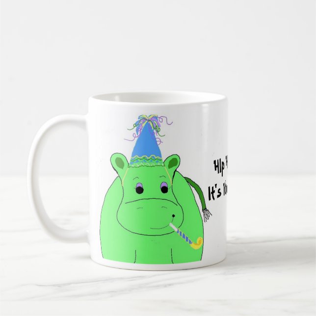 Mug Hip Hip Hooray - Anniversaire (Gauche)