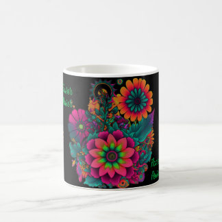 Mug Hippie Boho Flower Power Personnalisé