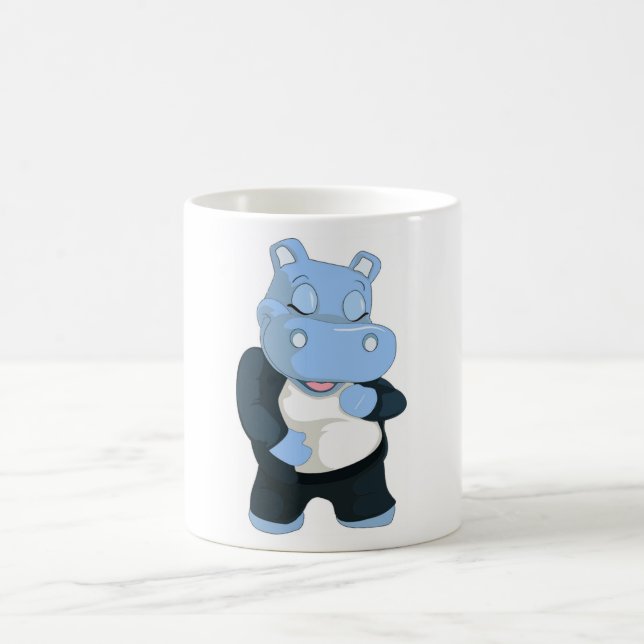 MUG HIPPO BLEU CUT (Centre)