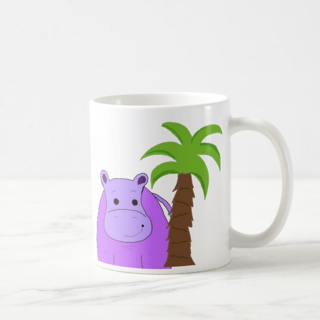 Mug Hippo doux violet (Droite)