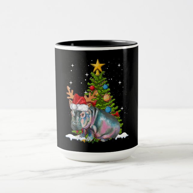 Mug Hippo Fiona Arbre de Noël Hippopotame (Centre)