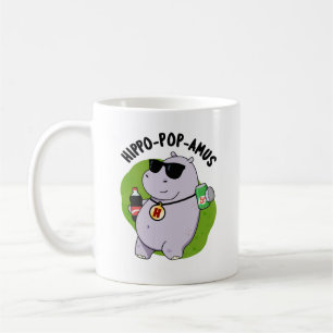 Mug Hippo-pop-amus Funny Hippo Soda Pop Pun