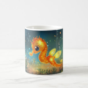 Mug Hippocampe, petit poisson marin, famille des Syngn