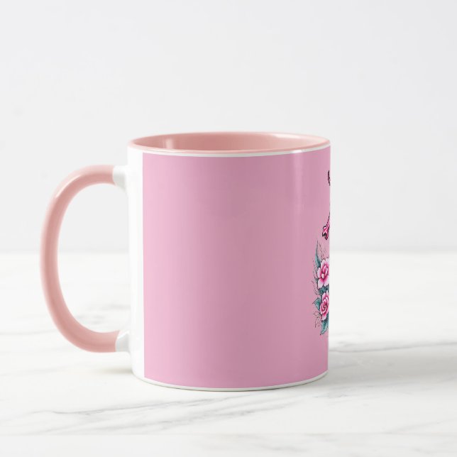 Mug Hippocampe Rose (Gauche)