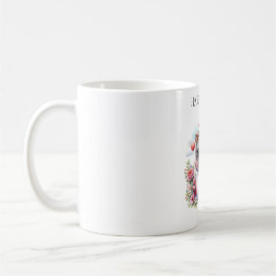 Mug Hippopotame mignon dans un avion en forme de cœur