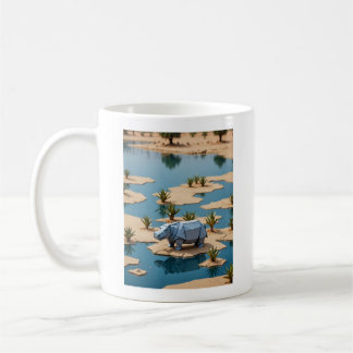 Mug Hippopotame origami